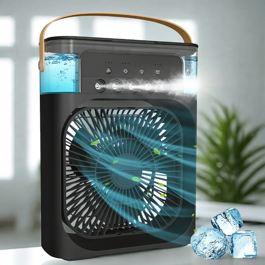 Mini climatiseur portable 4 en 1, petit ventilateur d'air et rafraîchisseur